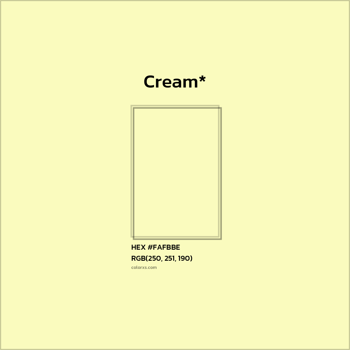 HEX #FAFBBE Color Name, Color Code, Palettes, Similar Paints, Images