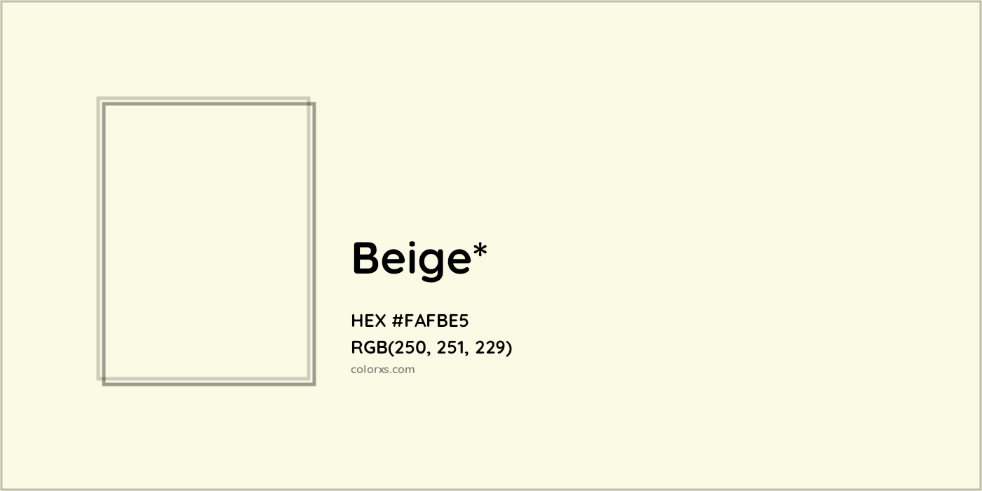 HEX #FAFBE5 Color Name, Color Code, Palettes, Similar Paints, Images