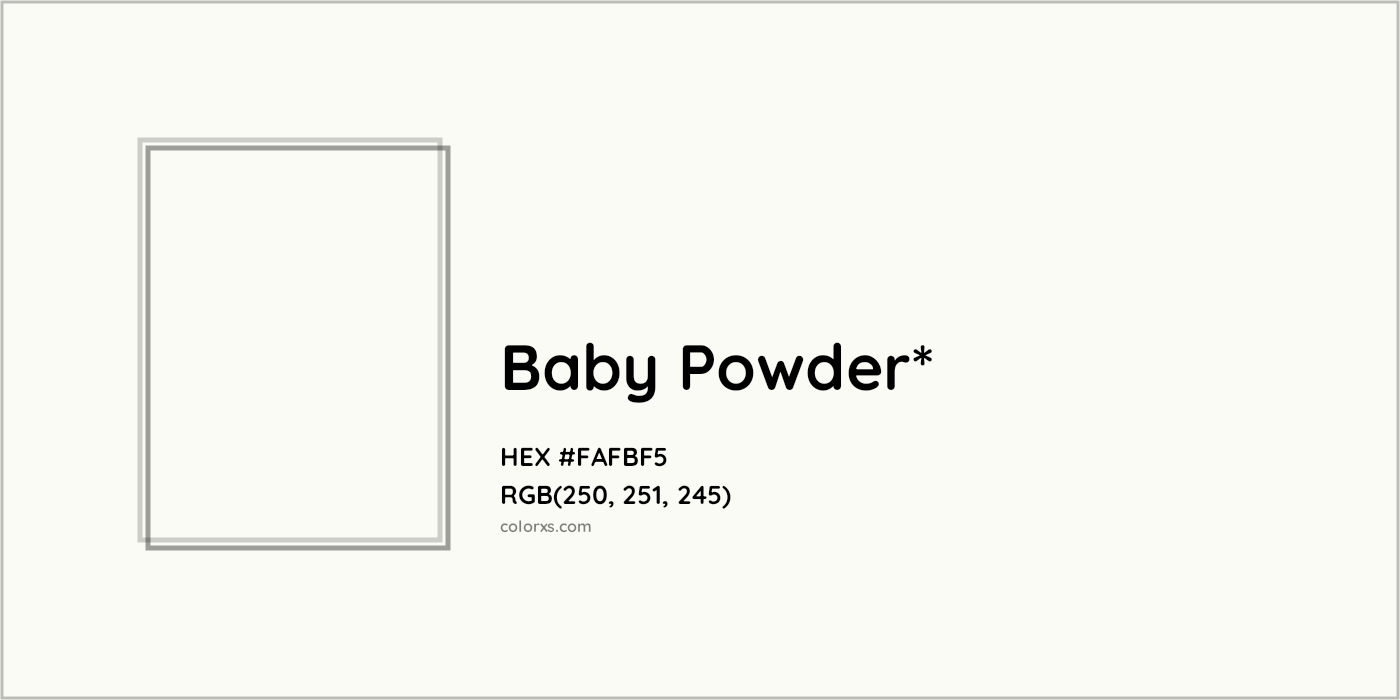 HEX #FAFBF5 Color Name, Color Code, Palettes, Similar Paints, Images