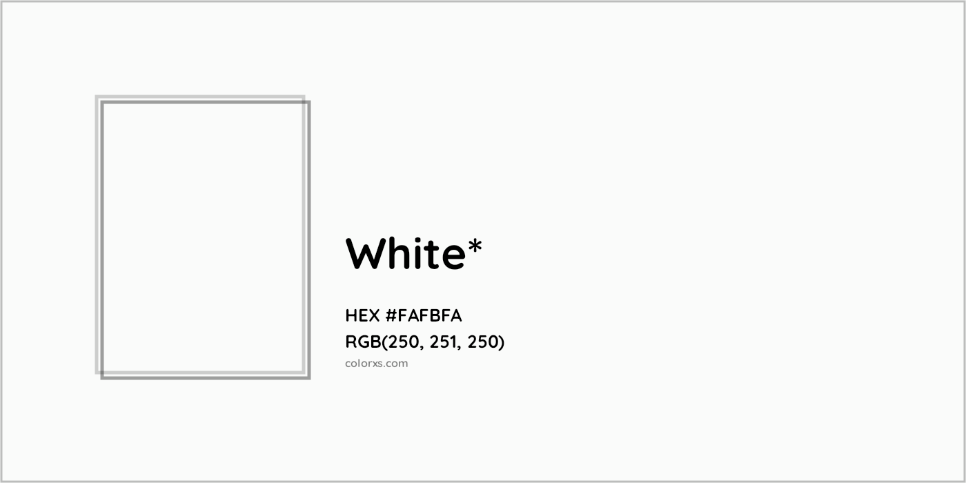 HEX #FAFBFA Color Name, Color Code, Palettes, Similar Paints, Images