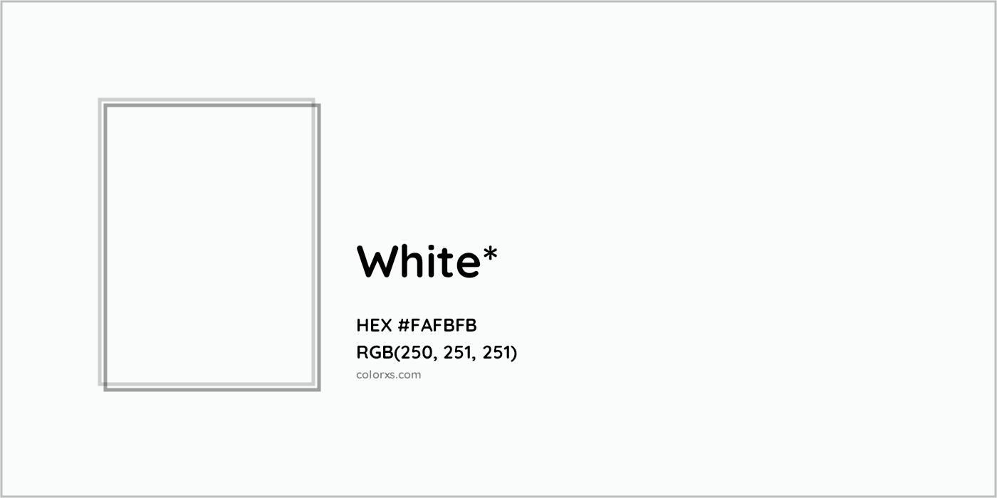 HEX #FAFBFB Color Name, Color Code, Palettes, Similar Paints, Images