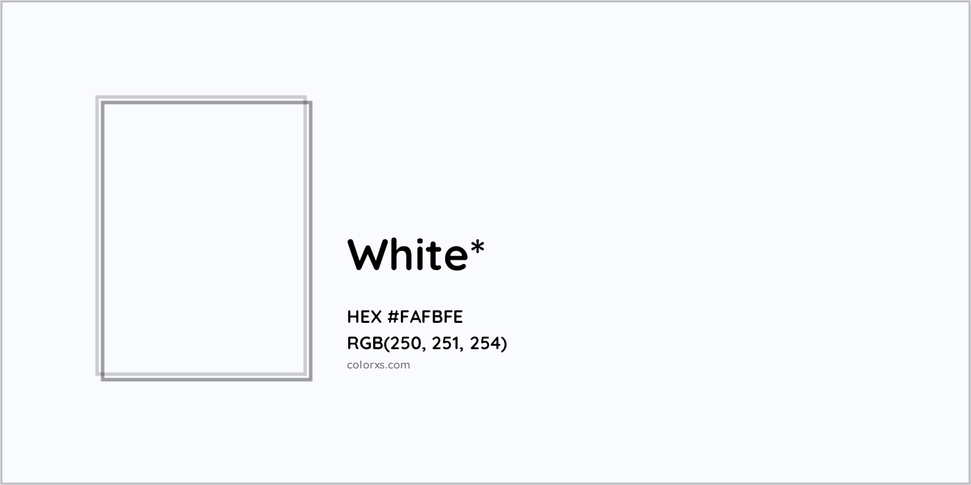 HEX #FAFBFE Color Name, Color Code, Palettes, Similar Paints, Images