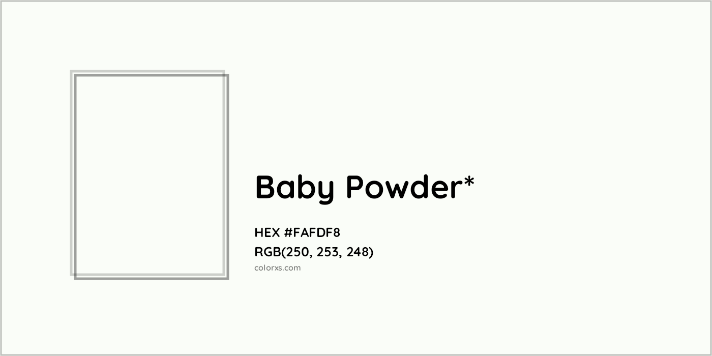 HEX #FAFDF8 Color Name, Color Code, Palettes, Similar Paints, Images