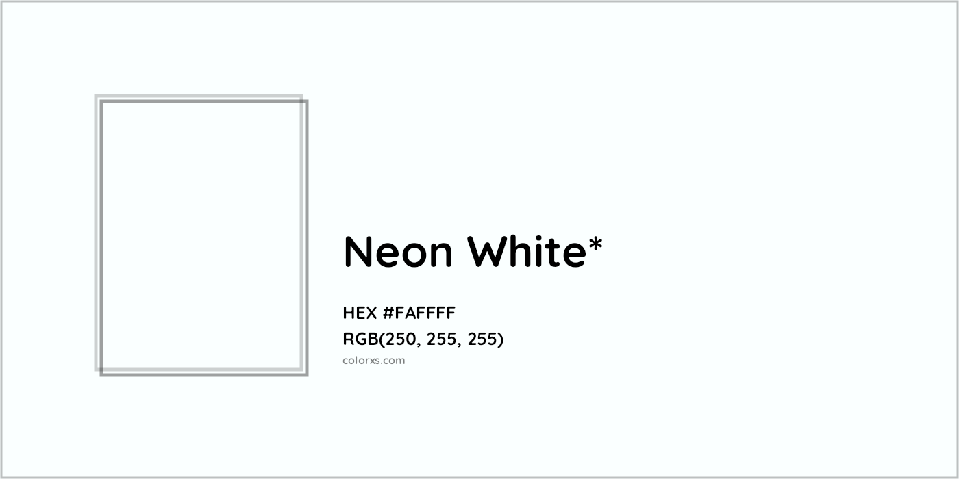 HEX #FAFFFF Color Name, Color Code, Palettes, Similar Paints, Images