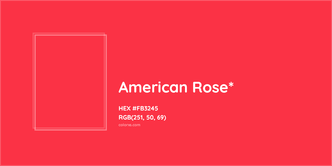 HEX #FB3245 Color Name, Color Code, Palettes, Similar Paints, Images