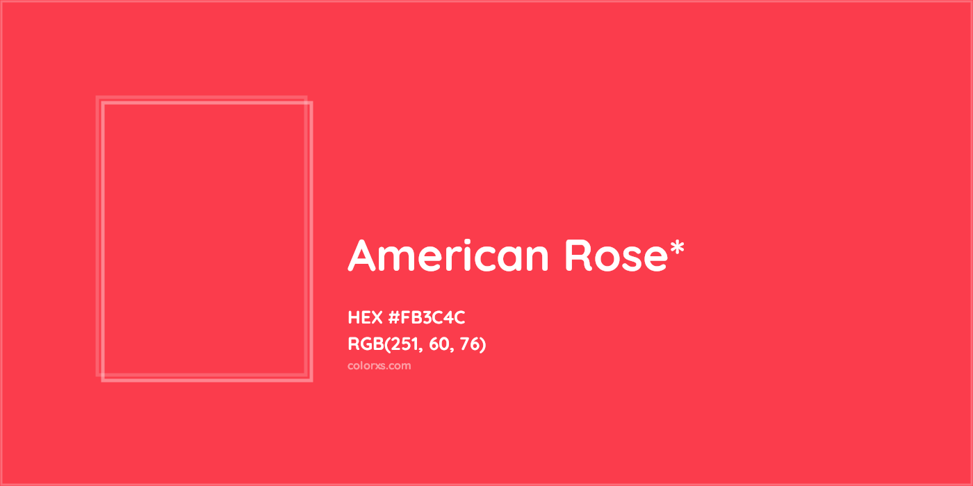 HEX #FB3C4C Color Name, Color Code, Palettes, Similar Paints, Images