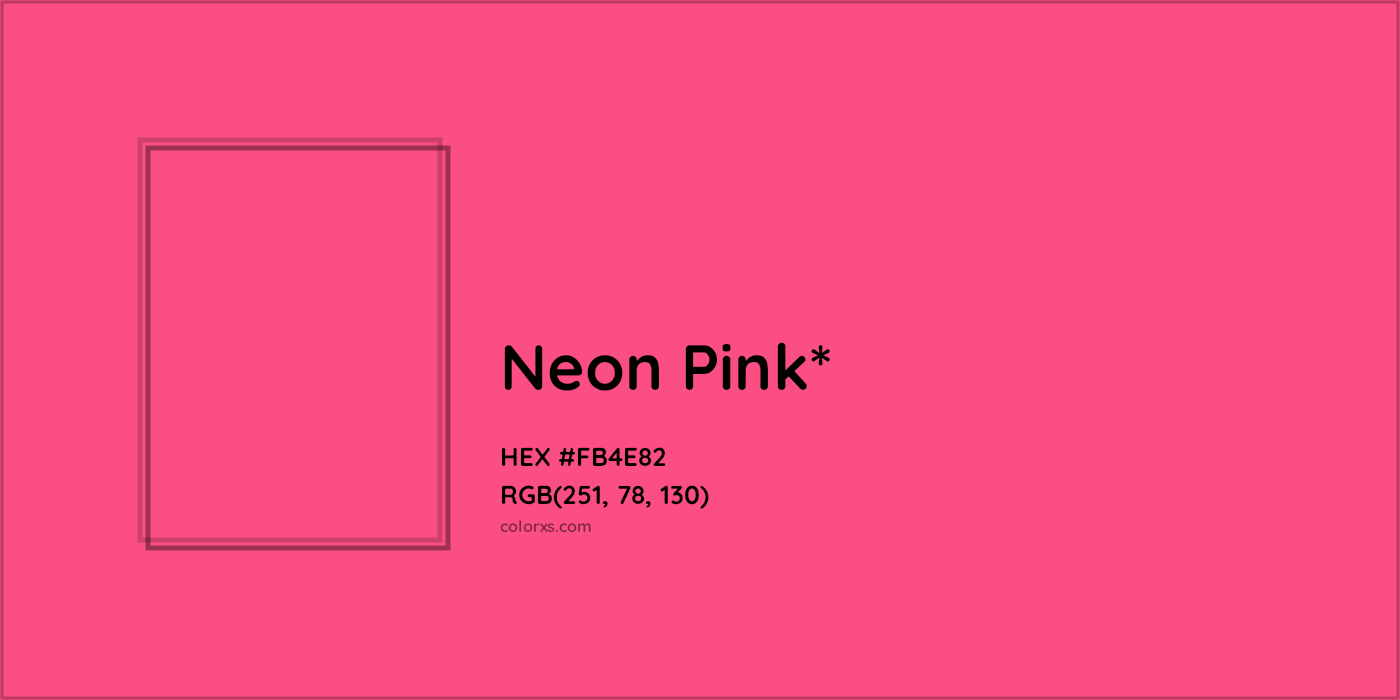 HEX #FB4E82 Color Name, Color Code, Palettes, Similar Paints, Images