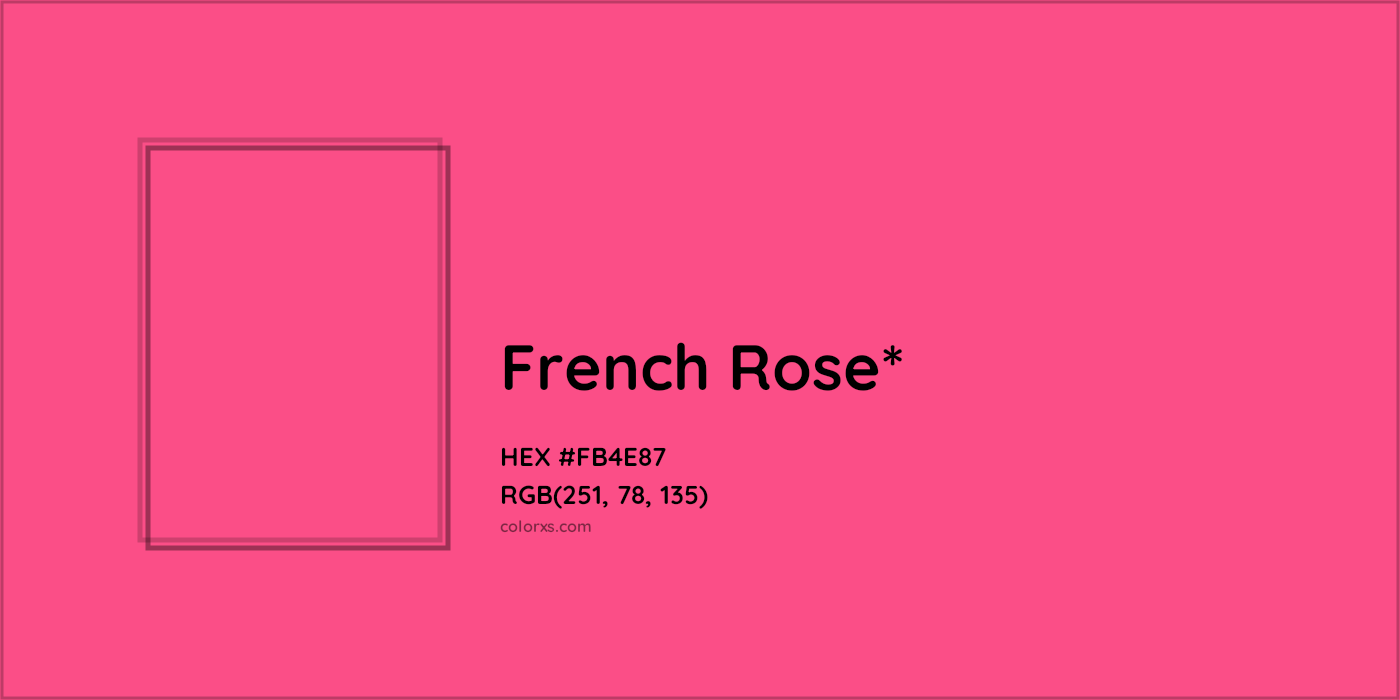 HEX #FB4E87 Color Name, Color Code, Palettes, Similar Paints, Images