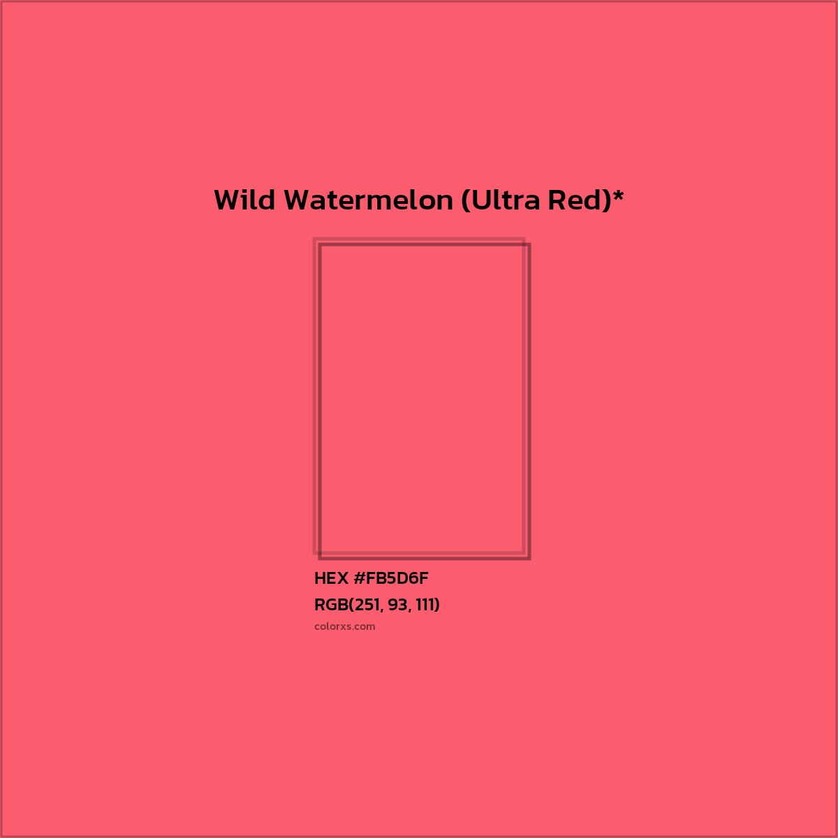 HEX #FB5D6F Color Name, Color Code, Palettes, Similar Paints, Images