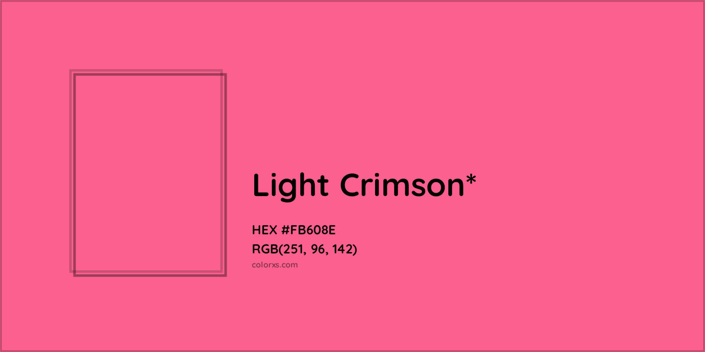 HEX #FB608E Color Name, Color Code, Palettes, Similar Paints, Images
