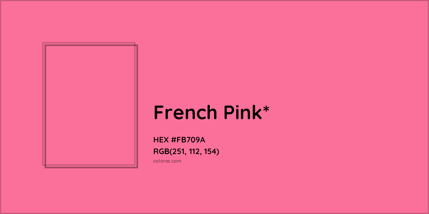 HEX #FB709A Color Name, Color Code, Palettes, Similar Paints, Images