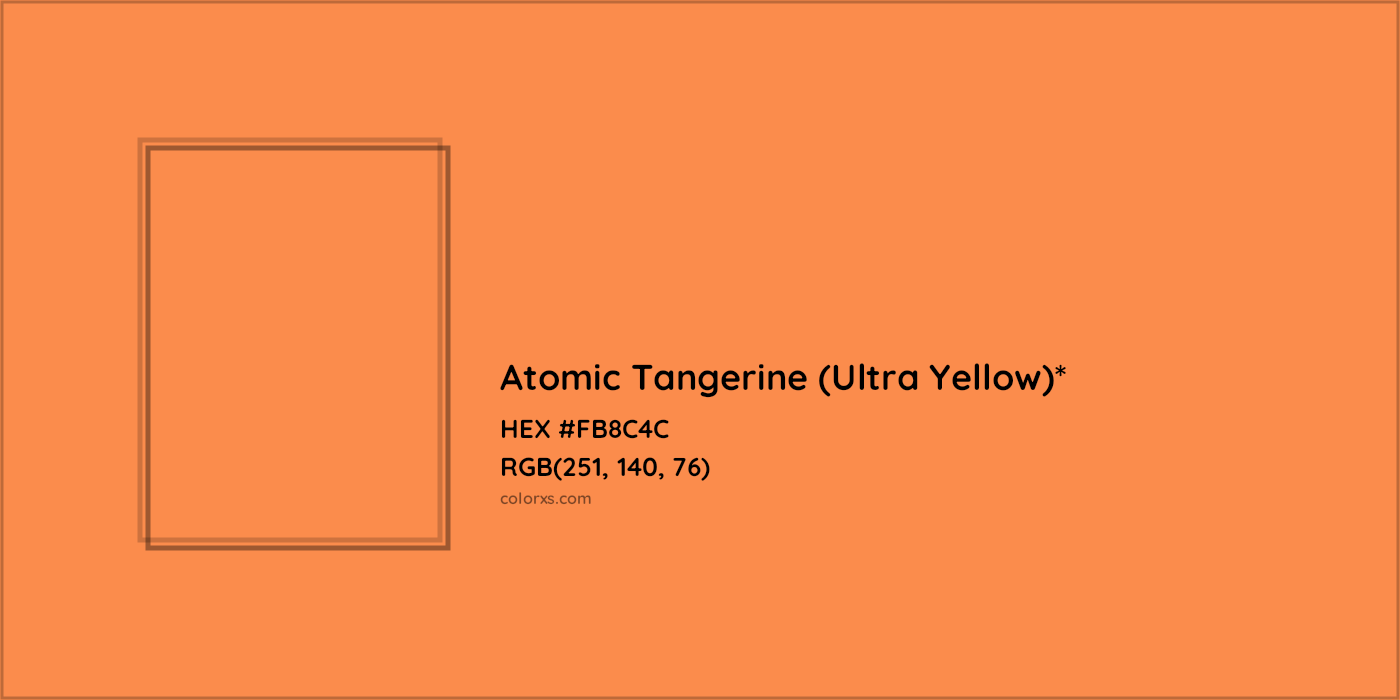 HEX #FB8C4C Color Name, Color Code, Palettes, Similar Paints, Images