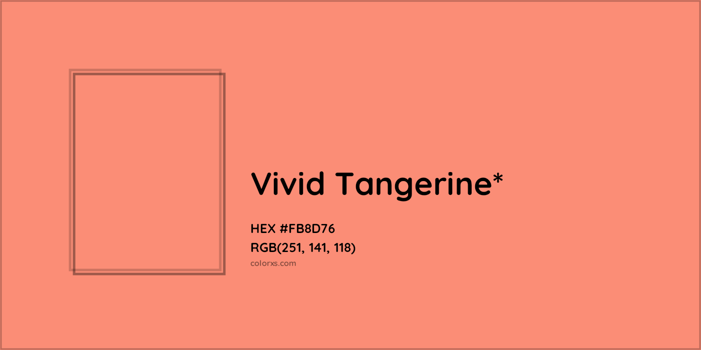 HEX #FB8D76 Color Name, Color Code, Palettes, Similar Paints, Images