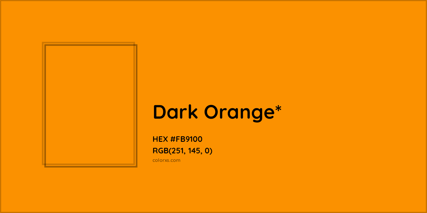 HEX #FB9100 Color Name, Color Code, Palettes, Similar Paints, Images