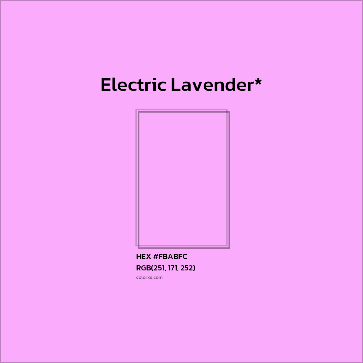 HEX #FBABFC Color Name, Color Code, Palettes, Similar Paints, Images