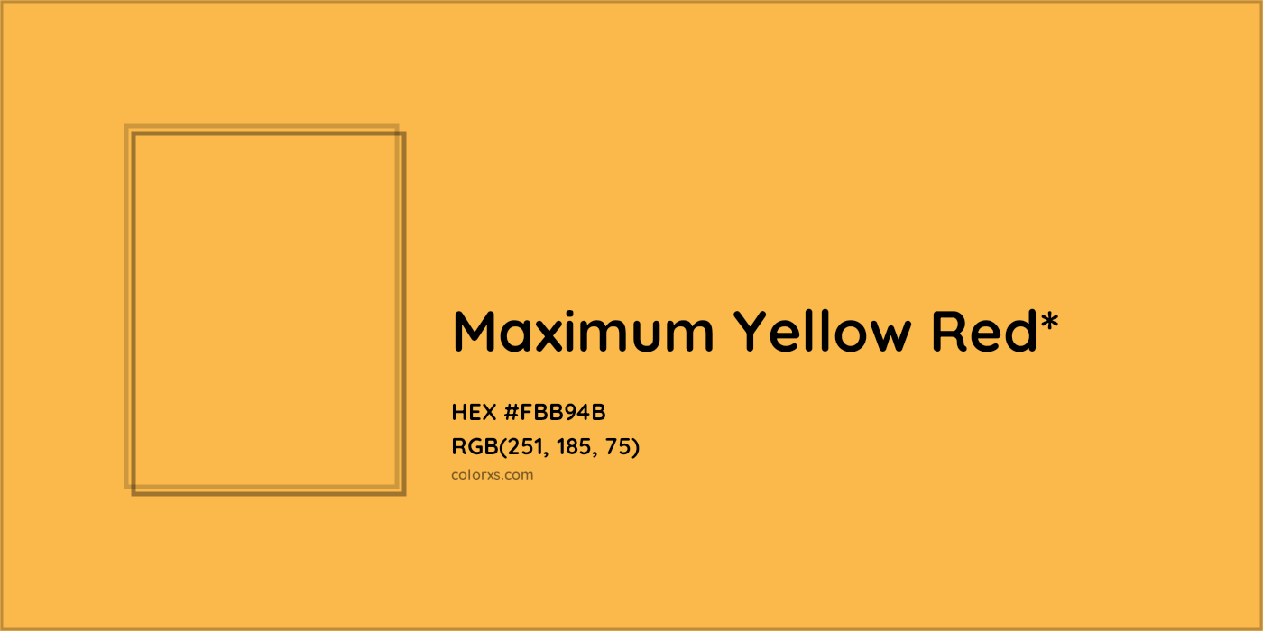 HEX #FBB94B Color Name, Color Code, Palettes, Similar Paints, Images