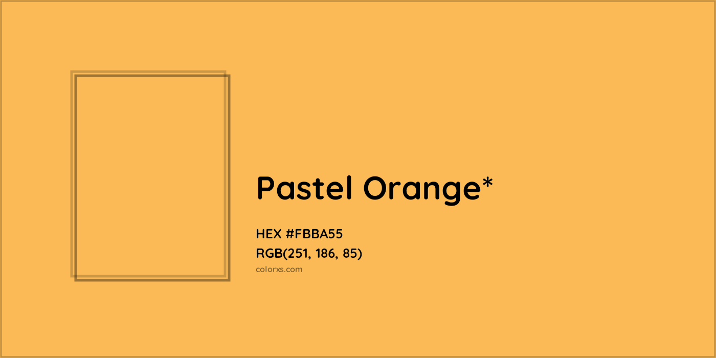 HEX #FBBA55 Color Name, Color Code, Palettes, Similar Paints, Images