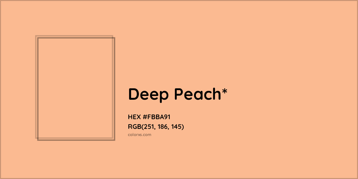 HEX #FBBA91 Color Name, Color Code, Palettes, Similar Paints, Images