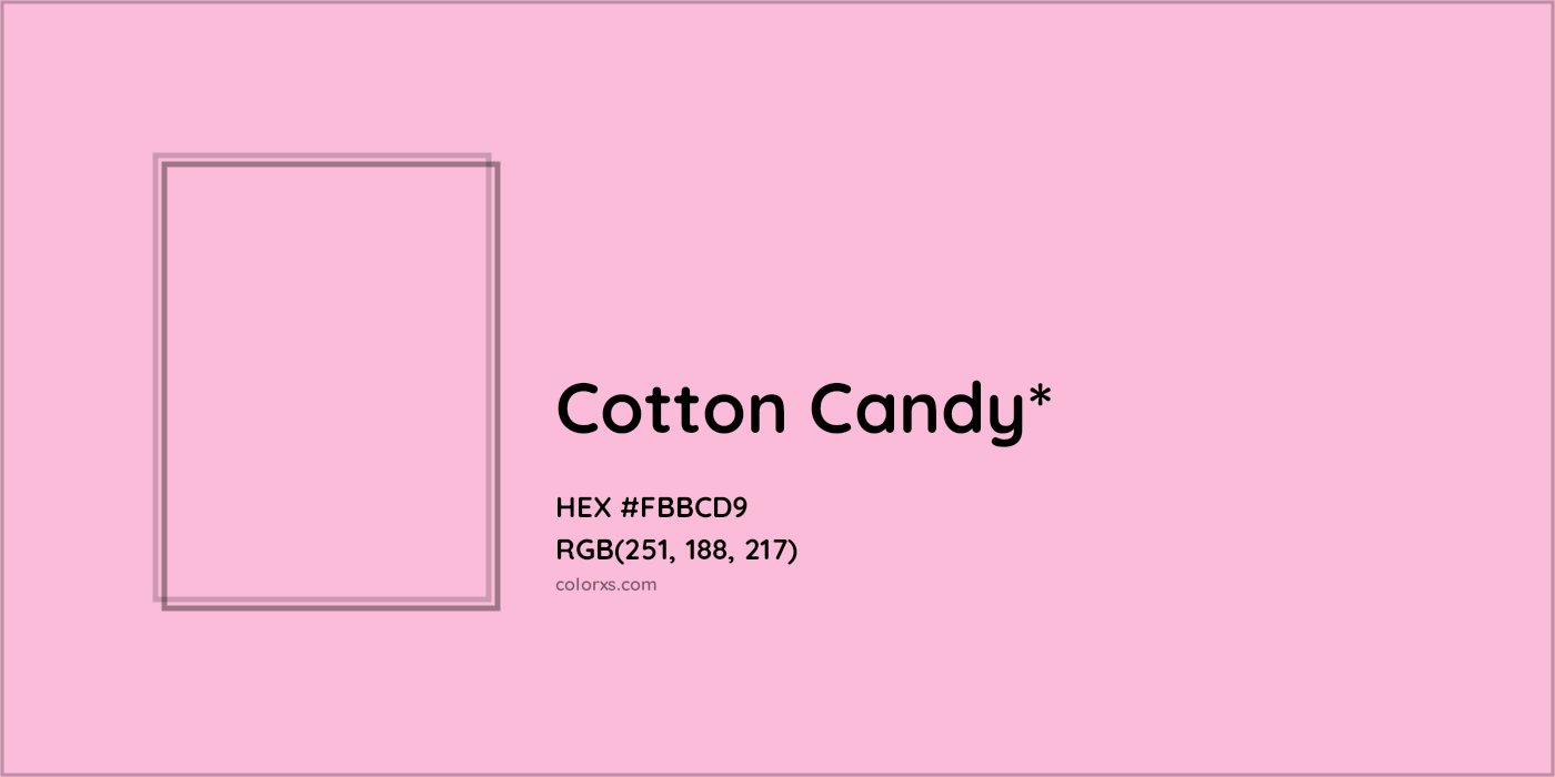 HEX #FBBCD9 Color Name, Color Code, Palettes, Similar Paints, Images