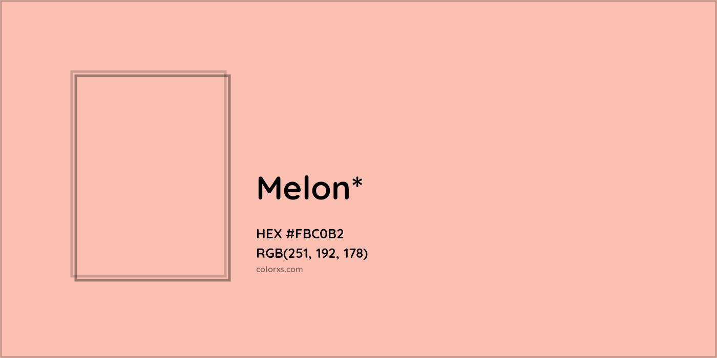 HEX #FBC0B2 Color Name, Color Code, Palettes, Similar Paints, Images