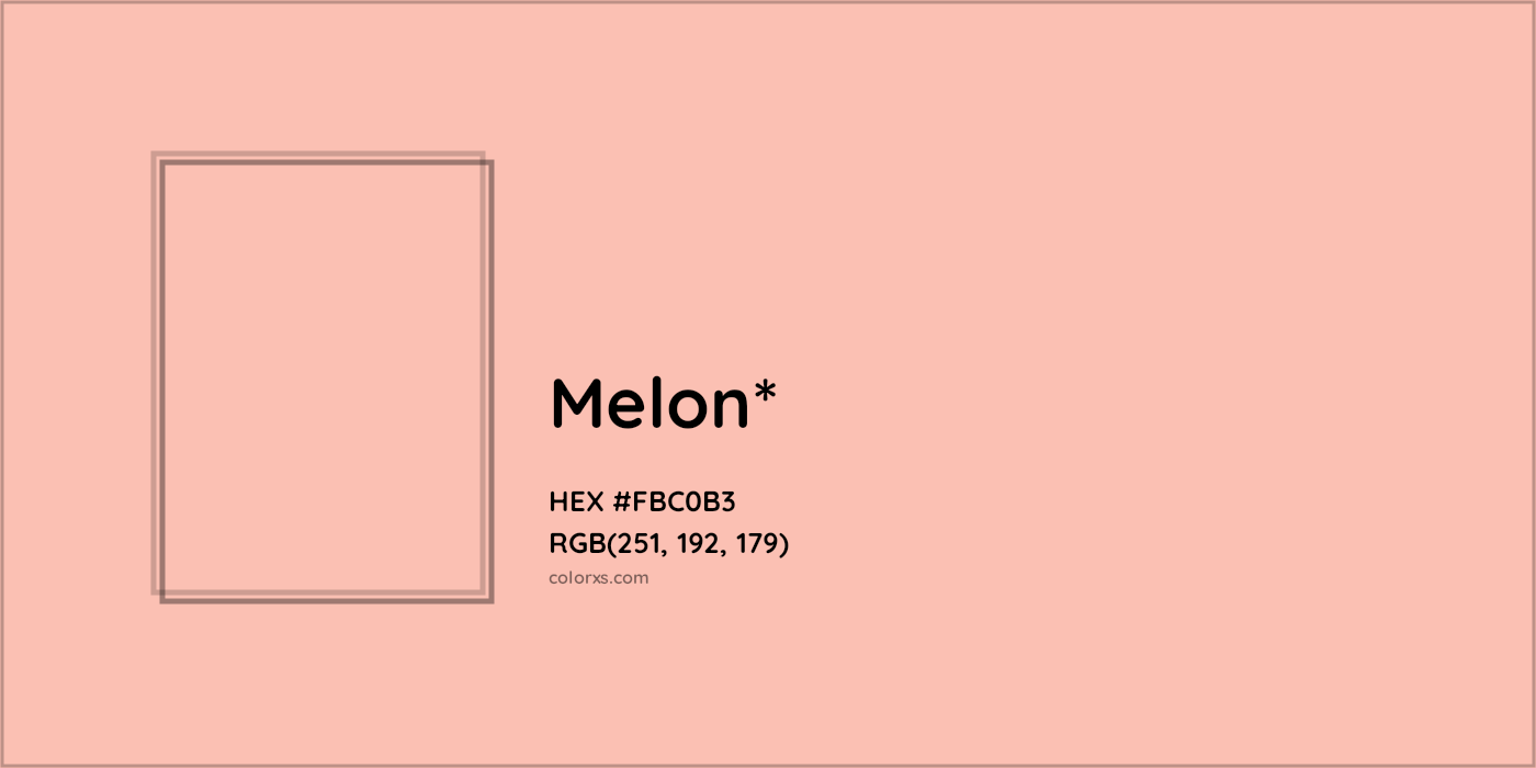 HEX #FBC0B3 Color Name, Color Code, Palettes, Similar Paints, Images