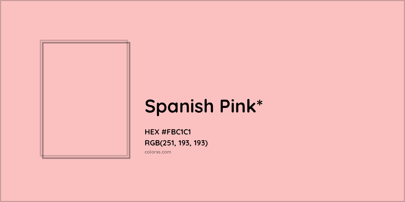 HEX #FBC1C1 Color Name, Color Code, Palettes, Similar Paints, Images