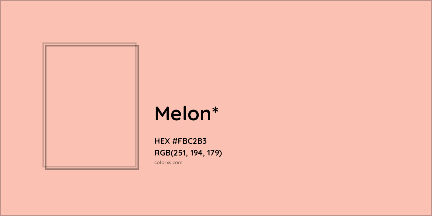 HEX #FBC2B3 Color Name, Color Code, Palettes, Similar Paints, Images
