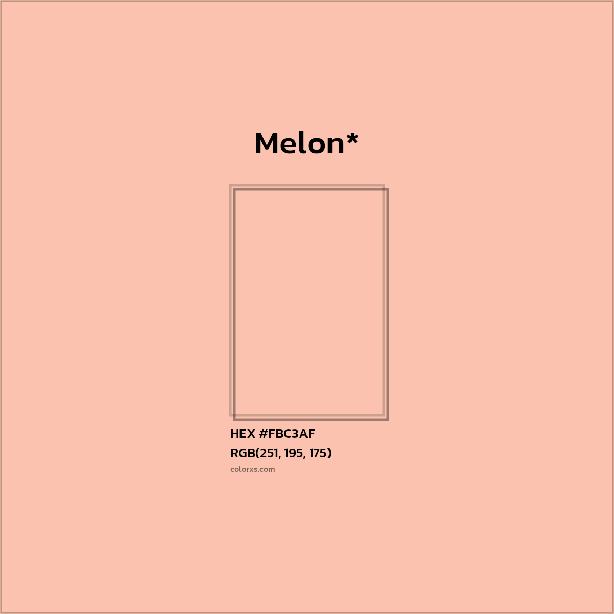 HEX #FBC3AF Color Name, Color Code, Palettes, Similar Paints, Images