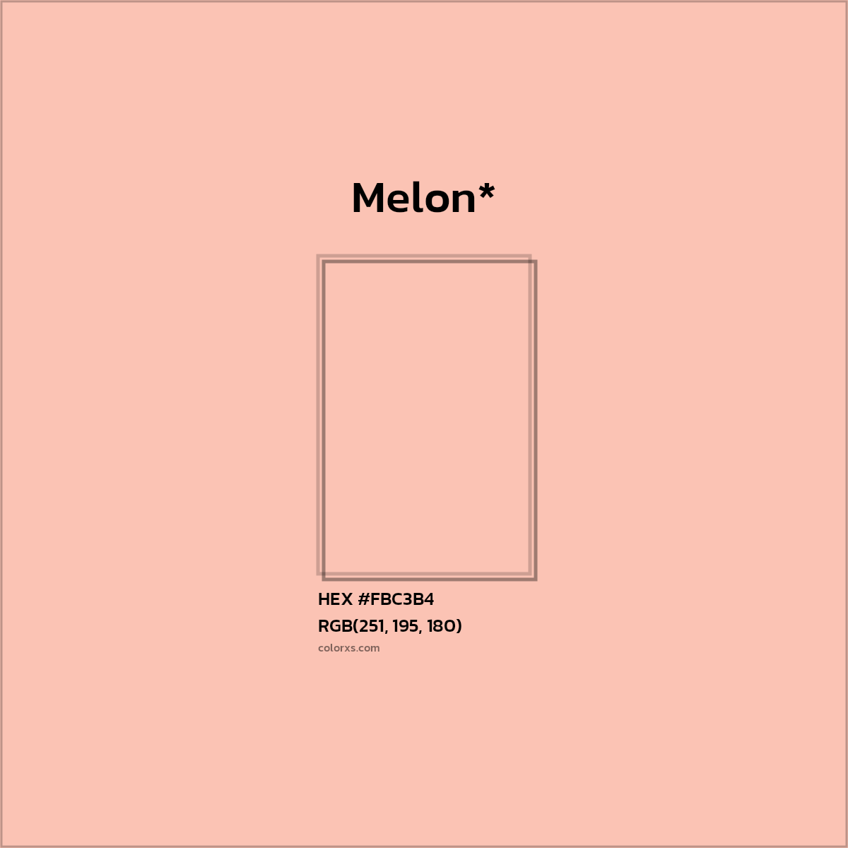 HEX #FBC3B4 Color Name, Color Code, Palettes, Similar Paints, Images