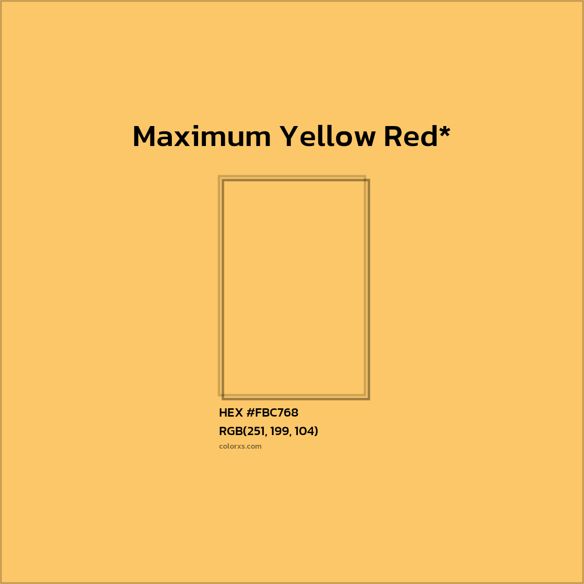 HEX #FBC768 Color Name, Color Code, Palettes, Similar Paints, Images