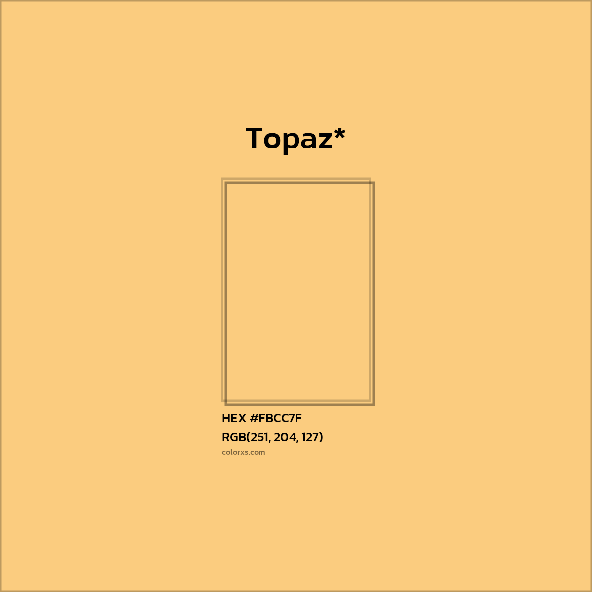 HEX #FBCC7F Color Name, Color Code, Palettes, Similar Paints, Images