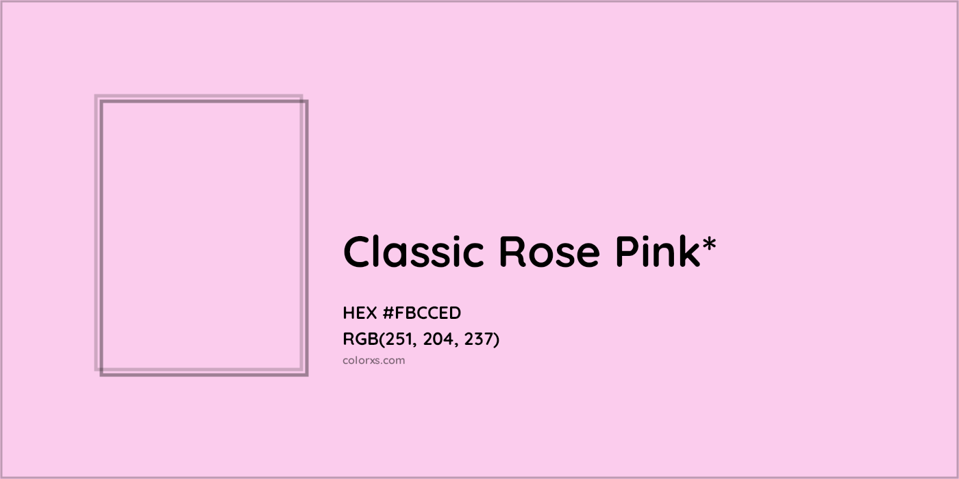 HEX #FBCCED Color Name, Color Code, Palettes, Similar Paints, Images