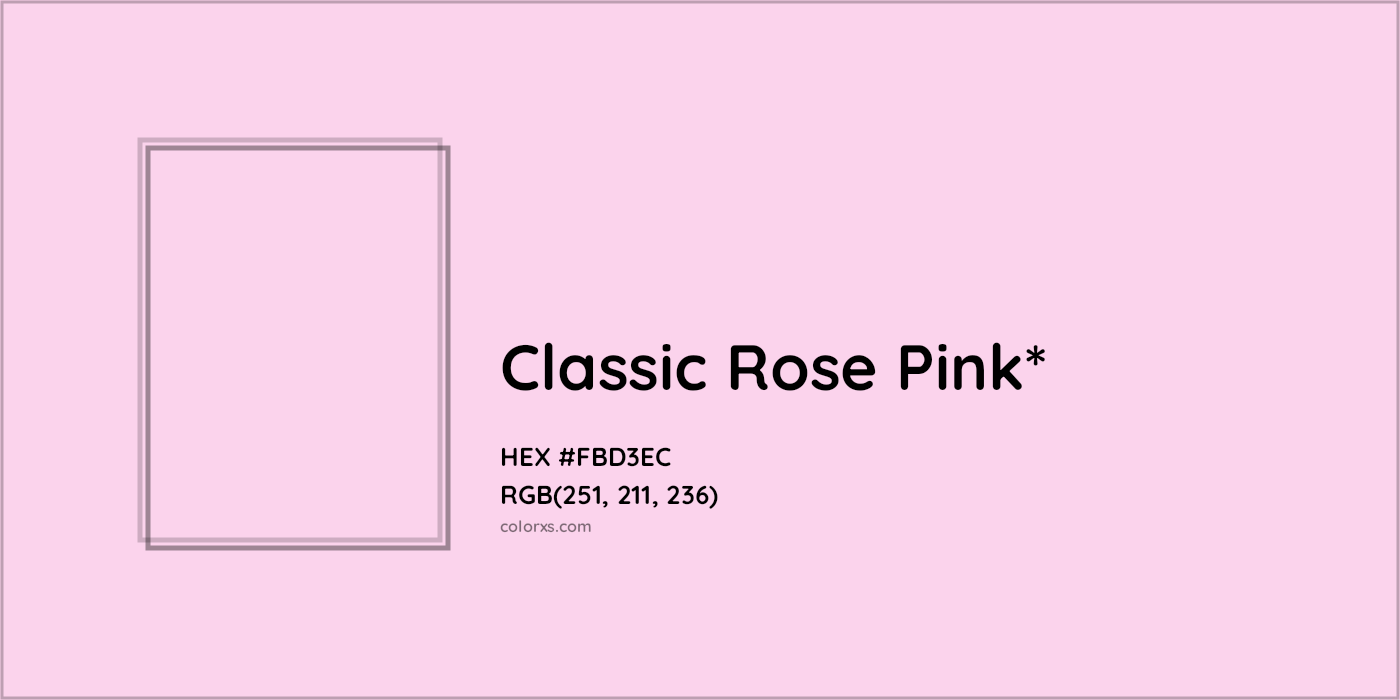 HEX #FBD3EC Color Name, Color Code, Palettes, Similar Paints, Images