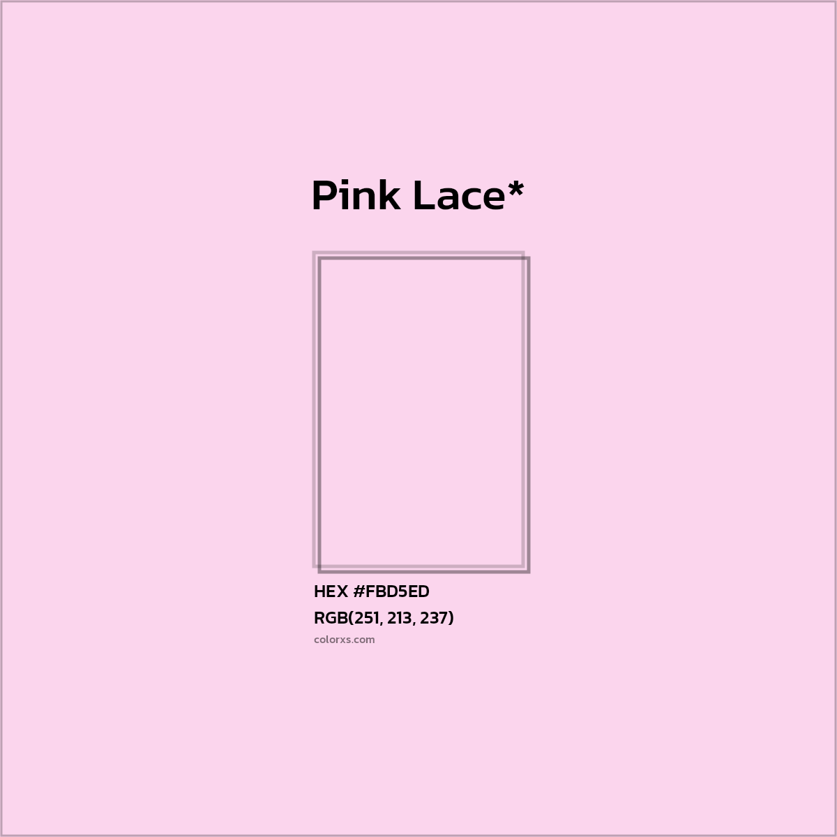 HEX #FBD5ED Color Name, Color Code, Palettes, Similar Paints, Images