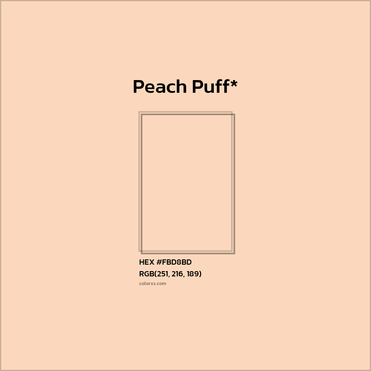 HEX #FBD8BD Color Name, Color Code, Palettes, Similar Paints, Images