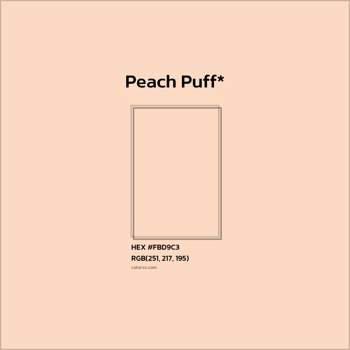 HEX #FBD9C3 Color Name, Color Code, Palettes, Similar Paints, Images