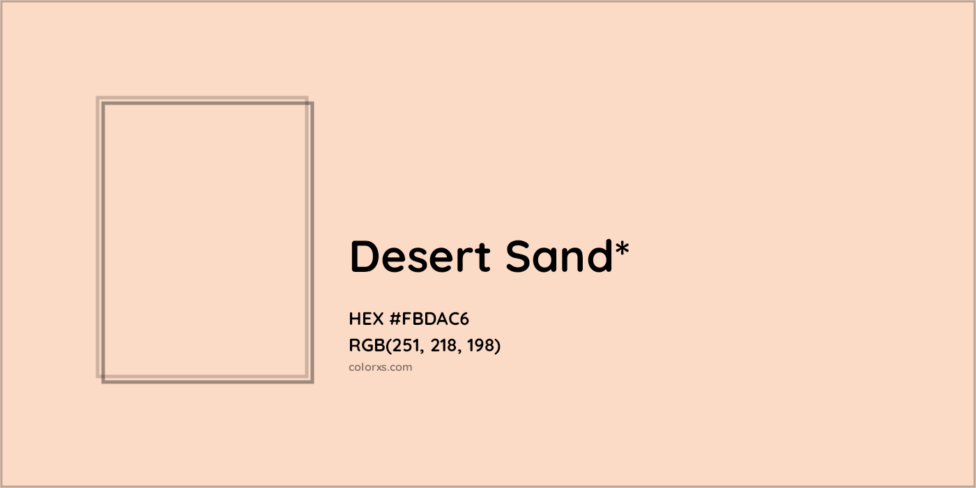 HEX #FBDAC6 Color Name, Color Code, Palettes, Similar Paints, Images