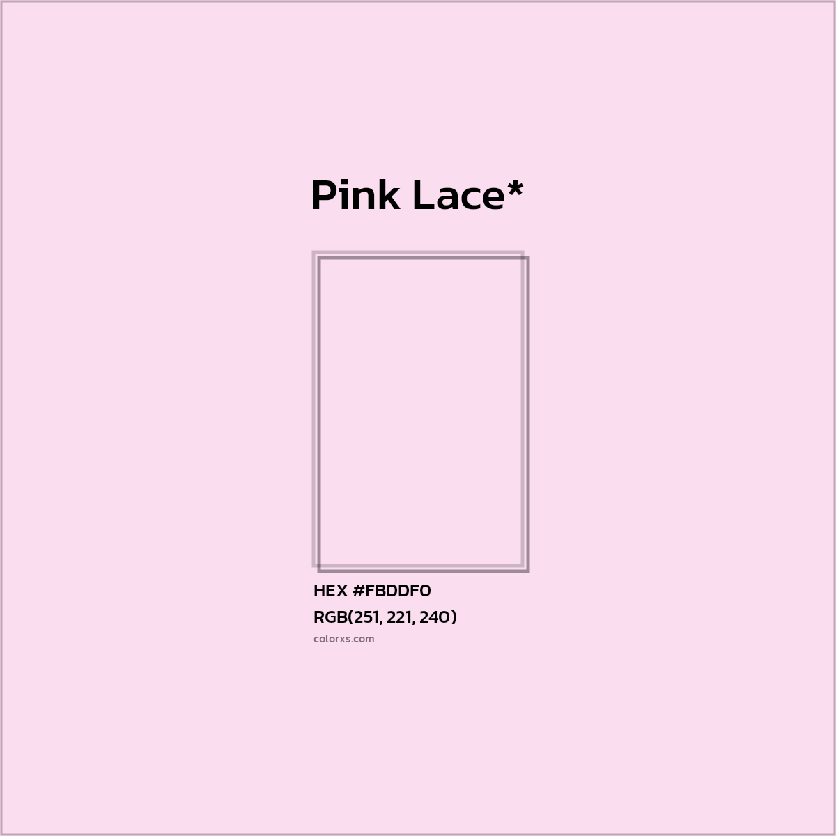 HEX #FBDDF0 Color Name, Color Code, Palettes, Similar Paints, Images