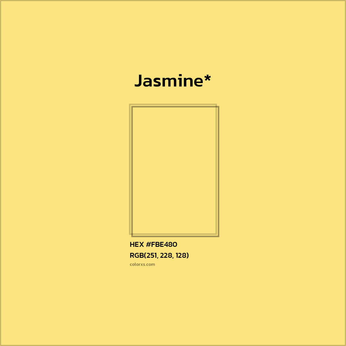 HEX #FBE480 Color Name, Color Code, Palettes, Similar Paints, Images