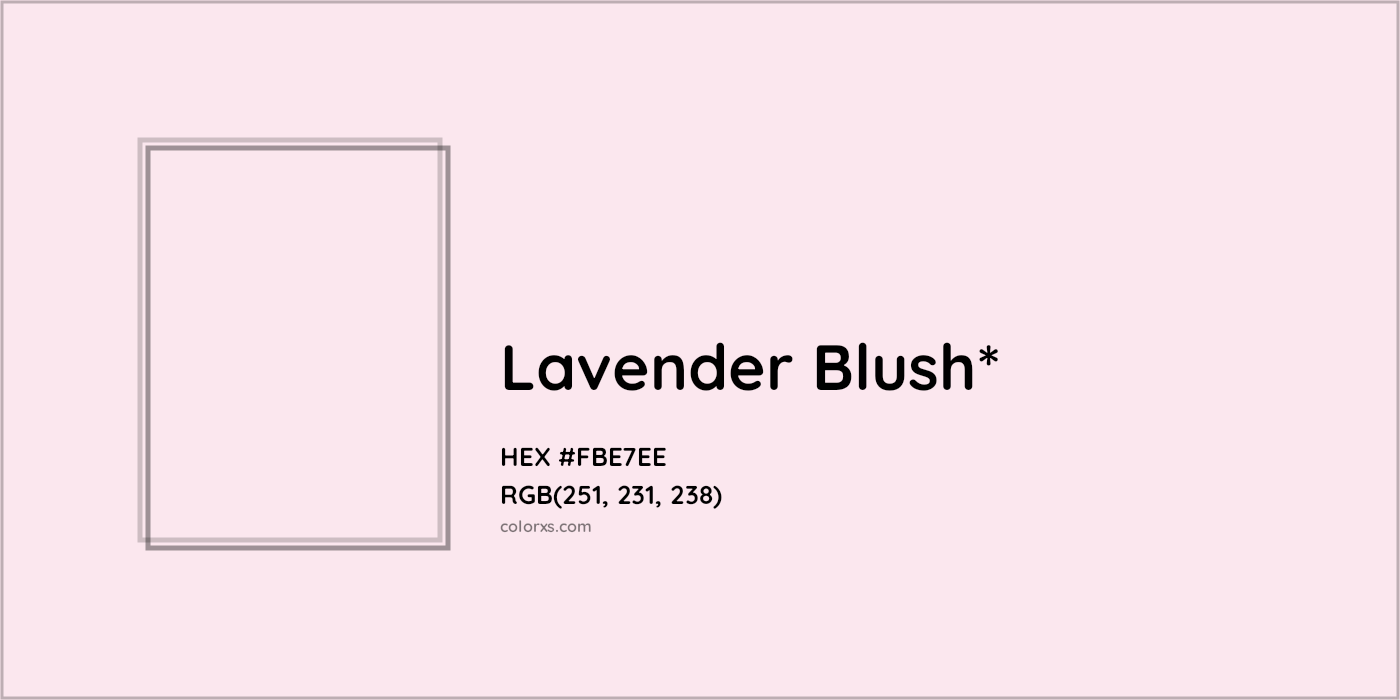 HEX #FBE7EE Color Name, Color Code, Palettes, Similar Paints, Images
