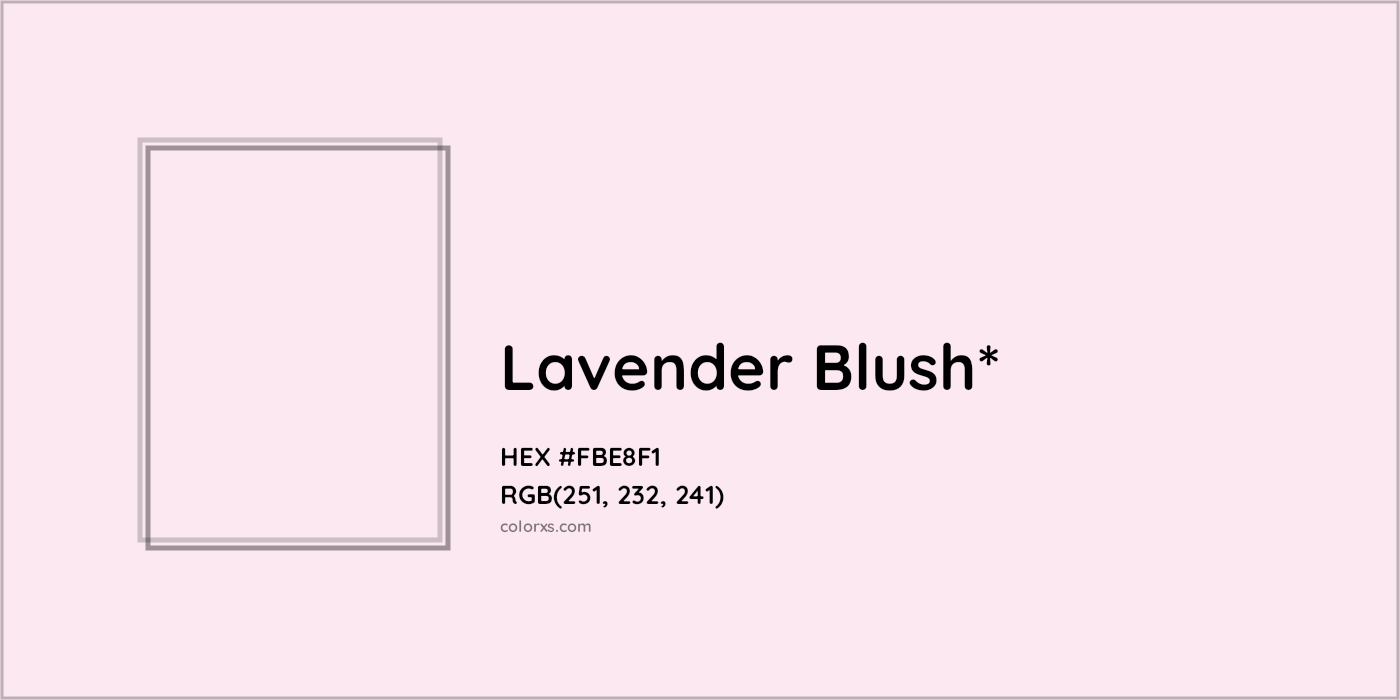 HEX #FBE8F1 Color Name, Color Code, Palettes, Similar Paints, Images