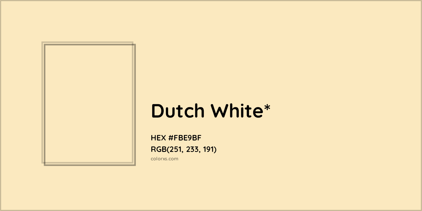 HEX #FBE9BF Color Name, Color Code, Palettes, Similar Paints, Images