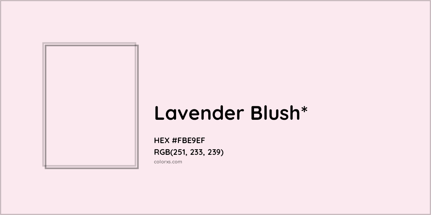 HEX #FBE9EF Color Name, Color Code, Palettes, Similar Paints, Images