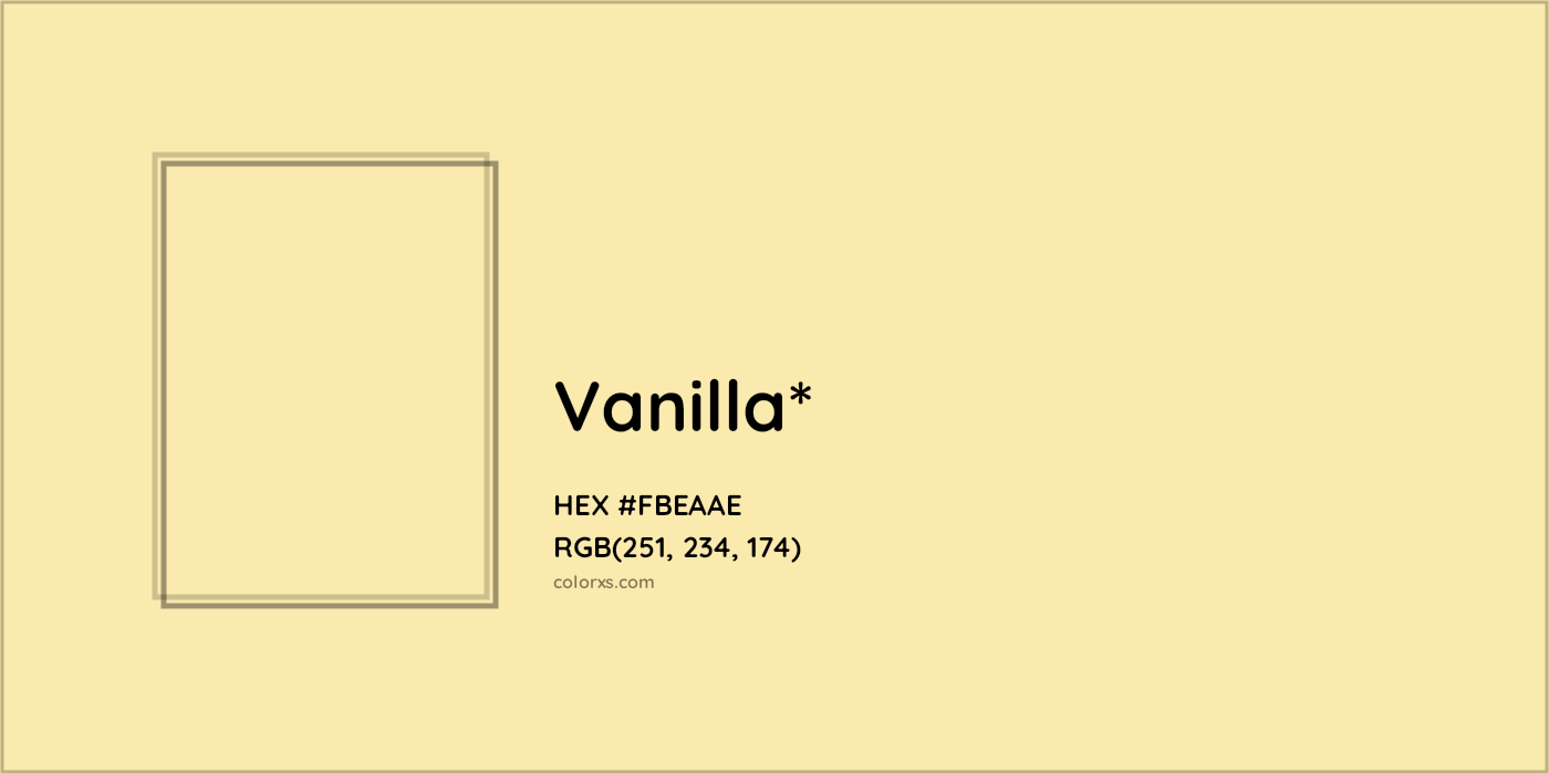 HEX #FBEAAE Color Name, Color Code, Palettes, Similar Paints, Images