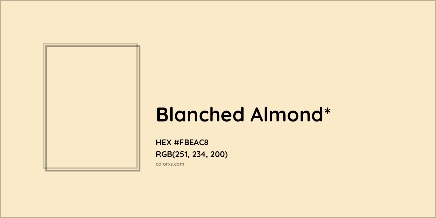 HEX #FBEAC8 Color Name, Color Code, Palettes, Similar Paints, Images