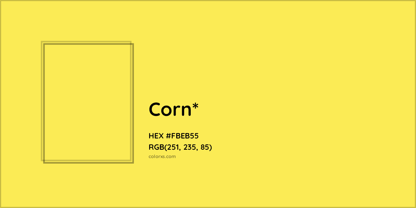 HEX #FBEB55 Color Name, Color Code, Palettes, Similar Paints, Images