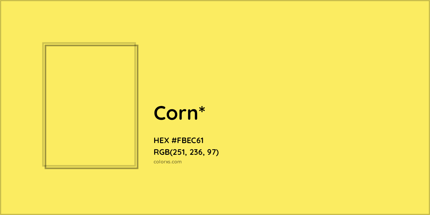 HEX #FBEC61 Color Name, Color Code, Palettes, Similar Paints, Images
