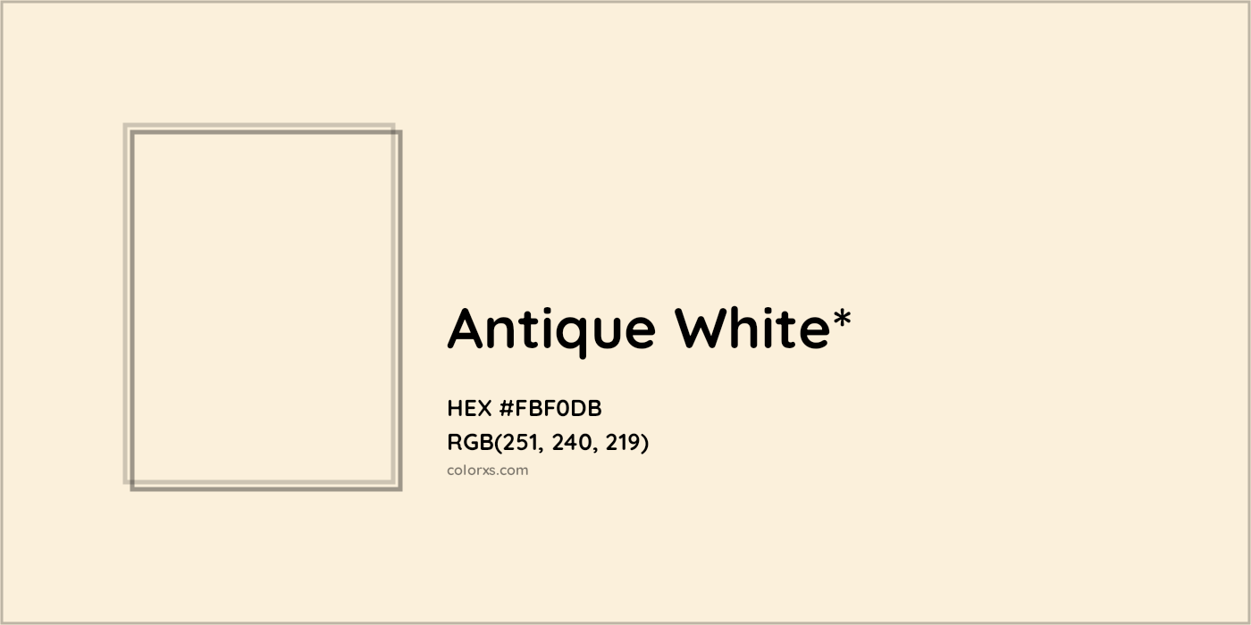 HEX #FBF0DB Color Name, Color Code, Palettes, Similar Paints, Images