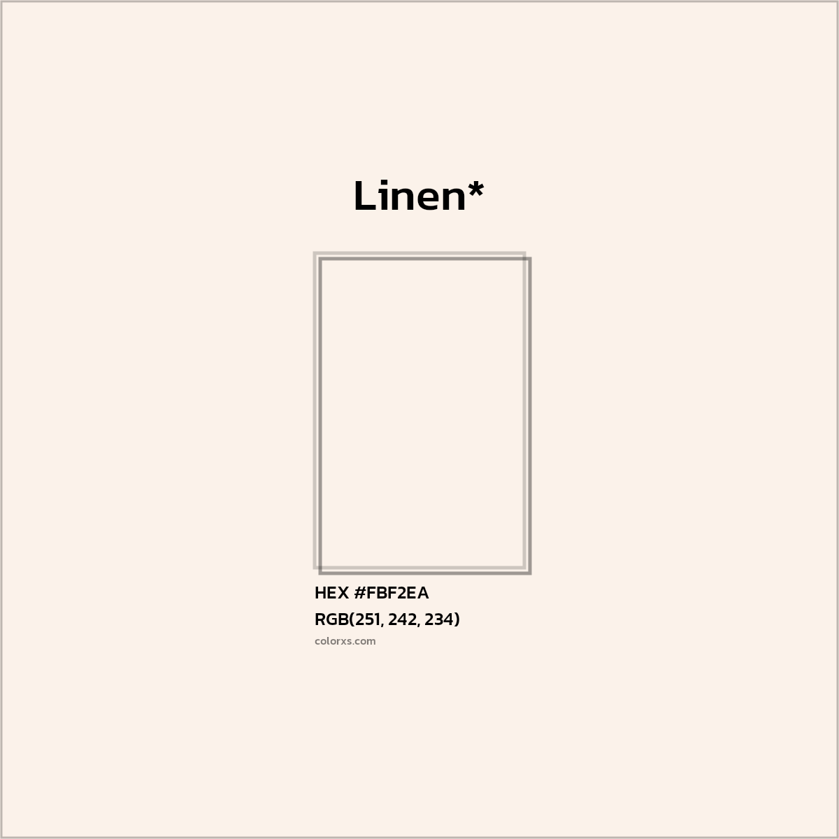 HEX #FBF2EA Color Name, Color Code, Palettes, Similar Paints, Images