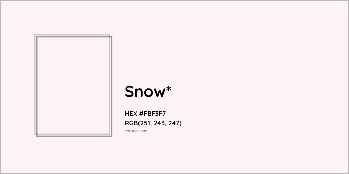 HEX #FBF3F7 Color Name, Color Code, Palettes, Similar Paints, Images